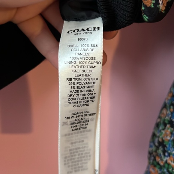 COACH FRAMED WOMEN’S VARSITY JACKET, BLUE MULTI Color, SIZE small - Picture 6 of 10